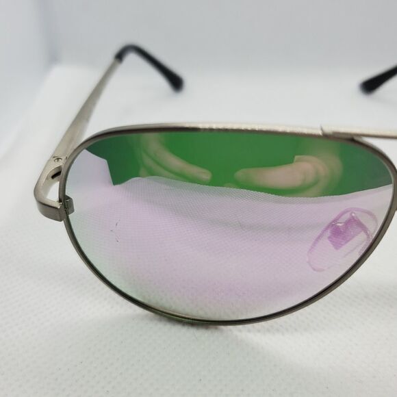Miaier Silver Aviator Sunglasses - Picture 10 of 11
